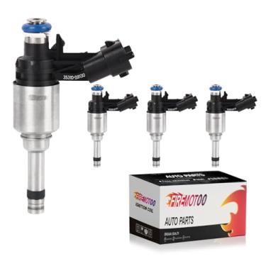 Imagem de FIREMOTOO Injetores de combustível Pacote com 4 6 furos compatíveis com Hyundai Accent Veloster 2012-2017 Sonata 2015-2017 Veloster Turbo 2013-2015 para Kia Rio 2012-2017 Soul 12-16 Forte Forte5 Turbo