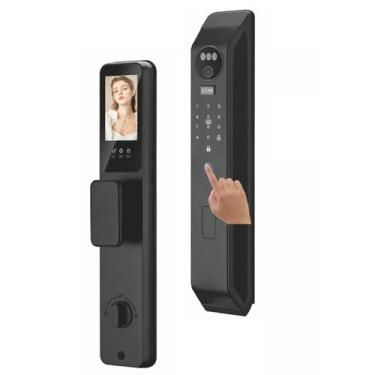 Imagem de Fechadura Eletronica Digital Wifi App Biometria Reconhecimento Facial 