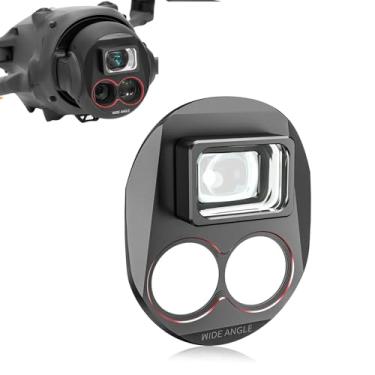 Imagem de LICHIFIT Lente grande-angular para DJI Mavic 4 Pro lente de campo amplo de vidro óptico multi-revestido de alta definição expande o alcance de disparo para fixar 110° lente magnética capta visão HD
