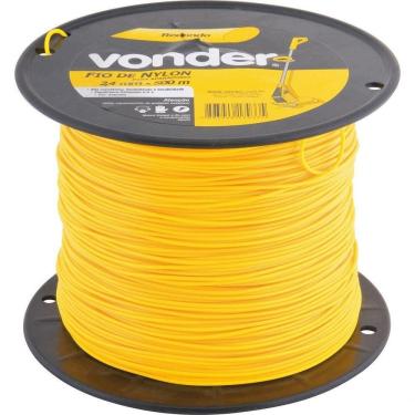 Imagem de Fio Nylon 2,4mmx500m Redondo Roçadeiras E Aparadores Vonder