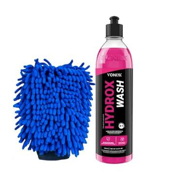 Imagem de Kit Vonixx Shampoo Com Cera Hidrorepelência Hydrox Wash 2 em 1 e Luva Tentaculos