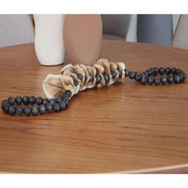 Imagem de Colar De Mesa Decorativo Cipós 78 Cm Moderna Mobília Preto/natural