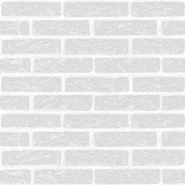 Imagem de Papel De Parede Vinilico Tijolinho Cinza Claro. - OUTRAS MARCAS