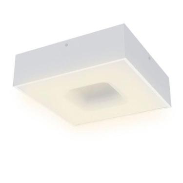 Imagem de Plafon Taschibra Waffle Led Quadrado Bivolt 2700k Luz Amarela Bivolt B