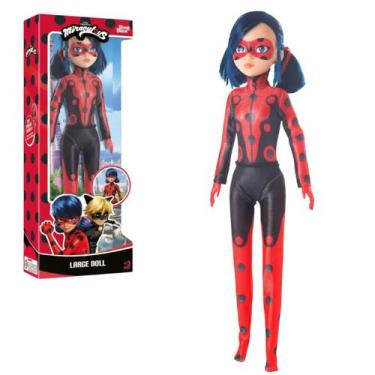 Imagem de Miraculos Ladybug Boneca Infantil 52cm Grande Desenho Original Novabri