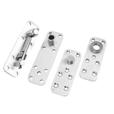 Imagem de Fafeicy Dobradiça de Porta Oculta, Dobradiça de Porta Resistente de Aço Inoxidável, Rotação de 360°, Capacidade de Carga de 600 Libras, Ideal para Com Moldura de Madeira e Alumínio