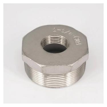 Imagem de Adaptador redutor de bucha redutora de aço inoxidável 304 macho para fêmea 3/10.2 cm macho de 3/10.2 cm