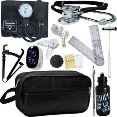 Imagem de Kit Fisioterapia Maleta Goniometro Martelo Buck Completo - Love Saude,