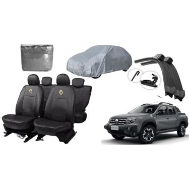 Imagem de Capa de couro +Capa de cobrir + Limpador de para - brisa -Renault logan 17-23