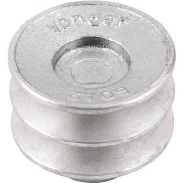Imagem de Polia De Alumínio 2 Canais V Perfil A 60mm Sem Furo Vonder