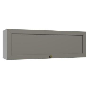 Imagem de Armário Aéreo 100 cm 1 Porta Basculante Branco/cinza Vik Madesa