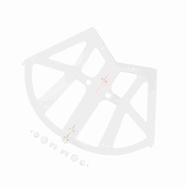 Imagem de YOUTHINK Acessório de Dobradiças de Armário de Sapato Vazado de Plástico Doméstico, Fácil de Instalar e Design Elegante, Ideal para Sapateira No Quarto ou na Entrada (Branco)