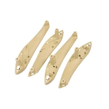 Imagem de Conjunto de 4 peças compatível com BMW Série 3 F30 F80 F31 F32 F33 F34 F35 F36 2013-2018 - Painel da maçaneta interna da porta com acabamento de capa - Acessórios automotivos(F30-Beige Interior)