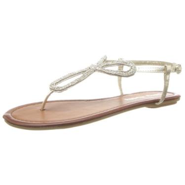 Imagem de Dirty Laundry Sandália feminina Nikita-Z Nappashm da Chinese Laundry, Ouro claro, 34