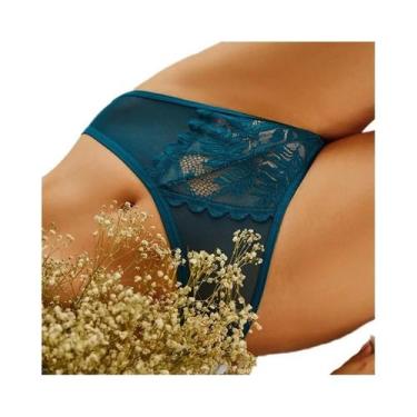 Imagem de Calcinhas De Renda Sexy Femininas Em Cores Sólidas G-String Macias E R