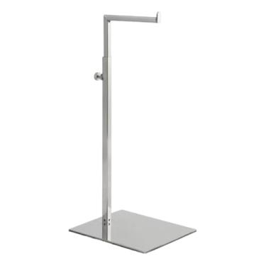 Imagem de Bothyi Suporte de mesa para bolsas e sacolas, em aço inoxidável, com altura ajustável, ideal para vendedores, lojas de roupas e varejo.