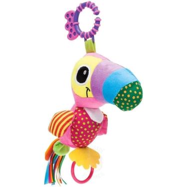 Imagem de Chocalho tucano zuzu com atividades sensoriais 25cm buba