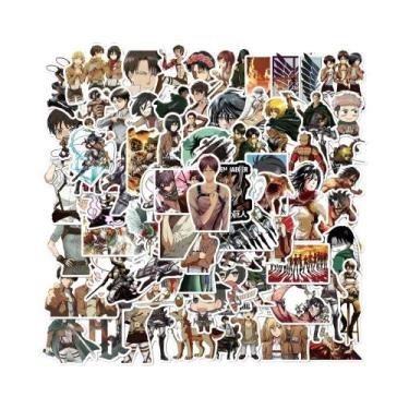 Imagem de Adesivos De Graffiti Do Anime Attack on Titan, 100 Peças, À Prova D'ág