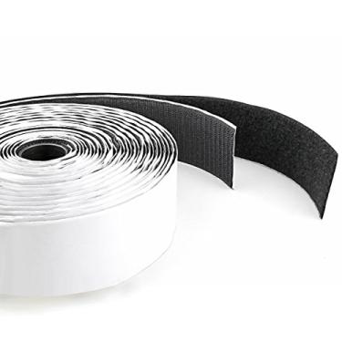 Imagem de Fita adesiva autoadesiva de velcro e gancho da EnviIONED, HT-2505H/BK, 1" x 16' Tape Black (Heat Resistant)