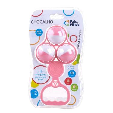 Imagem de Chocalho Pais&Filhos 7857 Rosa