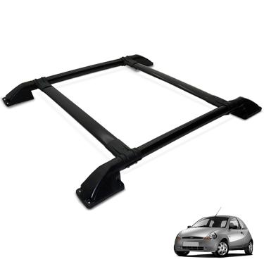 Imagem de Rack de Teto Bagageiro Ka 1997 a 2007 Tubolar Preto
