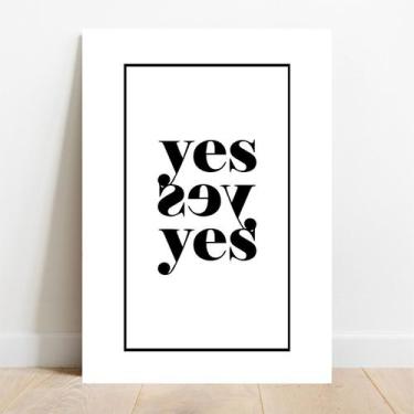 Imagem de Placa Decorativa Yes - TaColado, 15x21cm