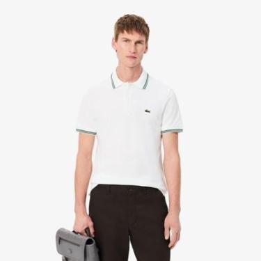 Imagem de Camisa Polo Lacoste Trim Accent L.12.12 Ajuste Regular Masculina-Masculino