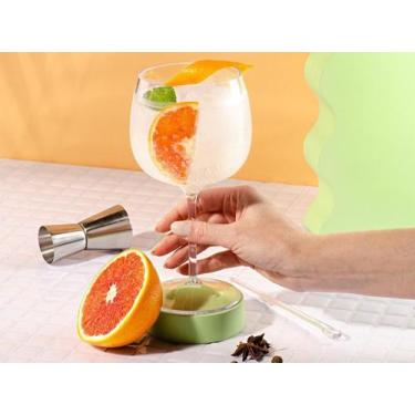 Imagem de Taça Acrílico Transparente Cristal Bebida Gin Cocktail 600ml Mesa Post