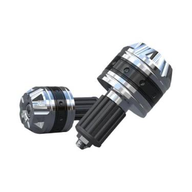 Imagem de Ponteiras De Guidão De Motocicleta Em Liga De Alumínio CNC 16-18mm, 2 