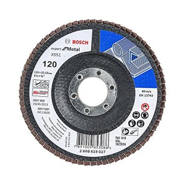 Imagem de Disco Flap Bosch Expert for Metal; 115mm G120; Curvo