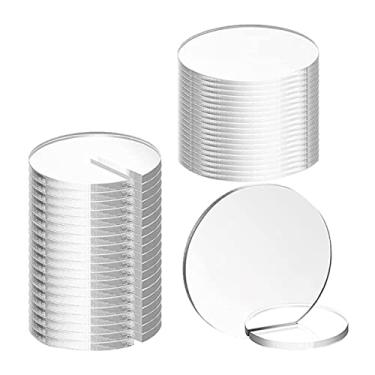 Imagem de YIJU Placas cartões de acrílico de 20 peças com suporte de cartão de suporte peça central