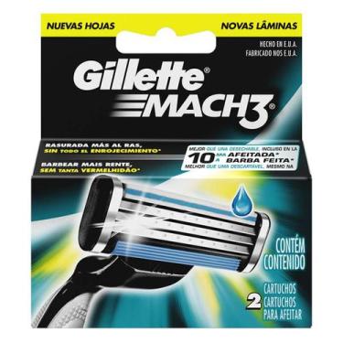 Imagem de Carga Para Aparelho De Barbear Gillette Mach3 2 Unidades