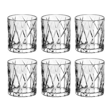Imagem de Jogo com 12 Copos de Cristal Para Whisky 310 ml Linha Forest L`Hermitage