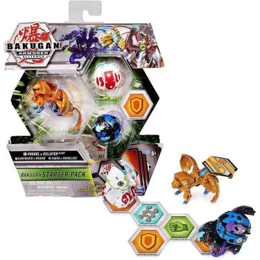 Imagem de Conjunto 3 Bonecos Bakugan Colecionáveis - Pharol x Gillator Ultra, Armored Alliance
