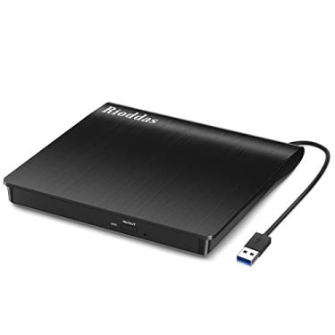 Imagem de Unidade externa de CD USB 3.0 portátil CD DVD +/-RW Drive DVD/CD ROM gravador gravador compatível com laptop, desktop, PC, Windows Mac Pro MacBook