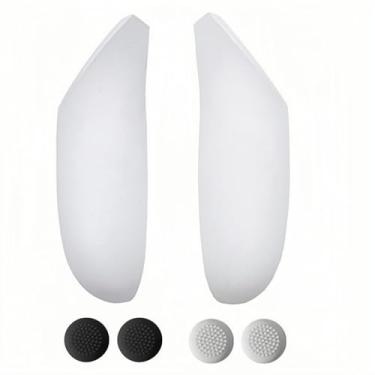 Imagem de 1 par de capa de bateria para Oculus Quest 2 controle esquerdo direito, acessórios de peça de reposição VicRole capa de carregamento OEM para controlador Meta Quest 2 com tampas de aperto de polegar