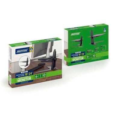 Imagem de Suporte Mesa 10Kg Monitor 10 A 27 Base Com Ajuste Multivisão