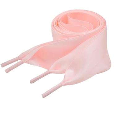 Imagem de Smooth Satin Wide Shoe Laces Ribbon Shoelaces For Sneakers Boots (Color : Cantaloupe)