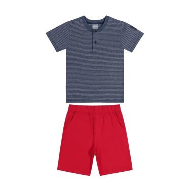 Imagem de Conjunto com Camiseta e Bermuda Infantil Quimby-Masculino