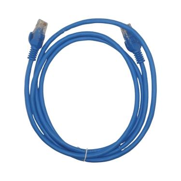 Imagem de Cabo de Rede CAT5e, 1.5 Metros, Patch Cord Azul - PCA-012L
