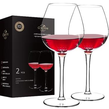 Imagem de Conjunto de 2 taças de vinho de plástico (425 g) | Taças de vinho inquebráveis com haste | 100% livre de Tritan e BPA | Seguro para lava-louças | Incrível para piscina, praia, viagens, piscina, acampamento, praia, piquenique, uso diário.