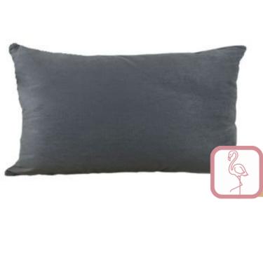 Imagem de Almofada Veludo Soft Liso Cinza (233-23) 35X58- Decortextil