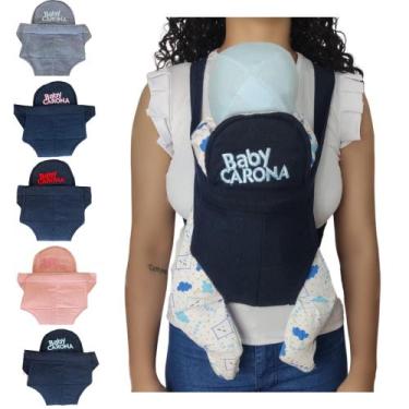 Imagem de Canguru Ergonômico de Bebê Infantil Baby Carona Macio e Ajustável Vári