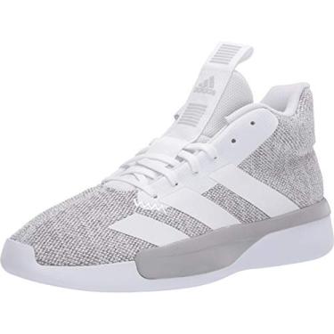 Imagem de adidas Tênis de basquete masculino Pro Next 2019, Ftwr branco/cinza/preto, 6.5