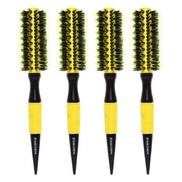 Imagem de Kit 04un escova profissional thermal ceramic yellow m 47mm - Marco Bon