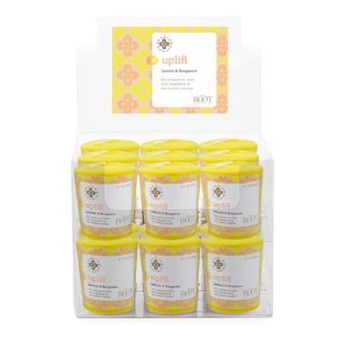 Imagem de Root Candles Seeking Balance Velas votivas para aromaterapia 20 horas, pacote com 18, bergamota