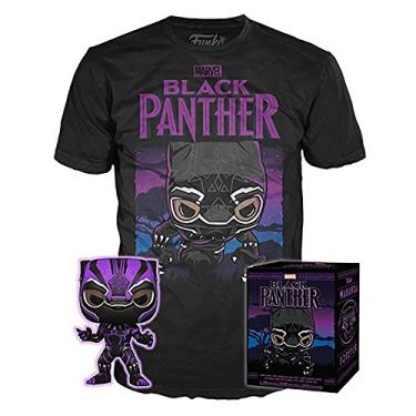 Imagem de Funko POP! Caixa de colecionadores Marvel: Pop Pantera Negra! e camiseta (GG) (GG)