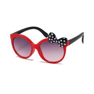 Imagem de Óculos de Sol Infantil Laço Redondo Proteção UV - Hero Band,  Vermelho