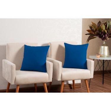 Imagem de Almofada com enchimento toda matelada com zíper tecido 100% poliéster 