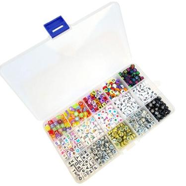 Imagem de Kit De Pulseiras Maleta Missangas Completas Coloridas Letras - Armarin